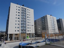 Bloque de edificios en Navia, Vigo